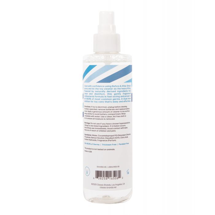Limpiador de juguetes en aerosol antes y después - 8.5 oz