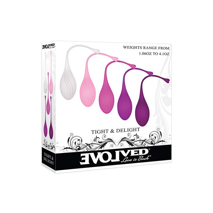Evolved Tight & Delight 5 pc Weighted Kegel Ball Set - Assorted Colors Non-Vibrating - Texas Love Shop