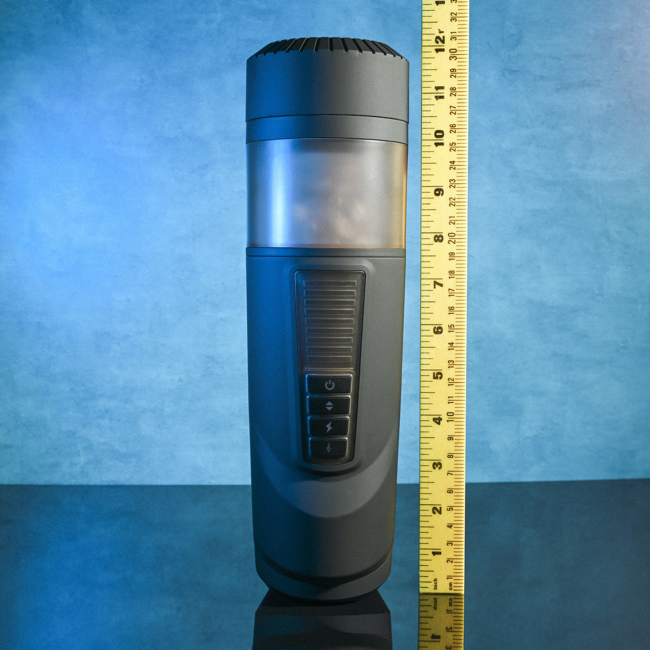 Evolved Novelties Gender X Message In a Bottle measurements, product next to ruler.
