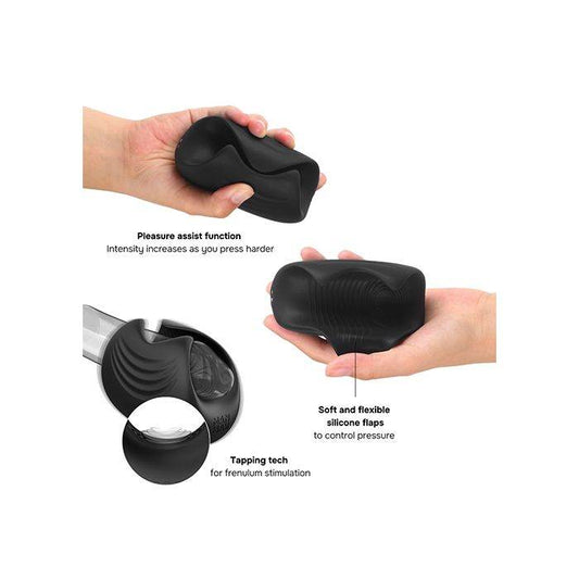 Lovely Planet Dorcel Manwan Sub One device held in hands with text describing features on a white background