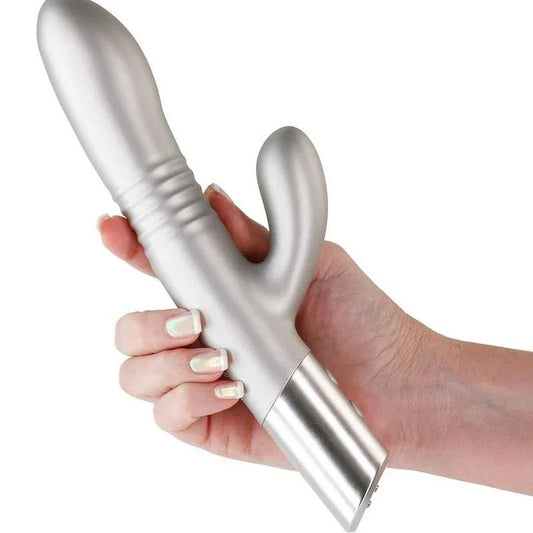 Nasstoys Royals Grace Thrusting Rabbit Vibrator Gray