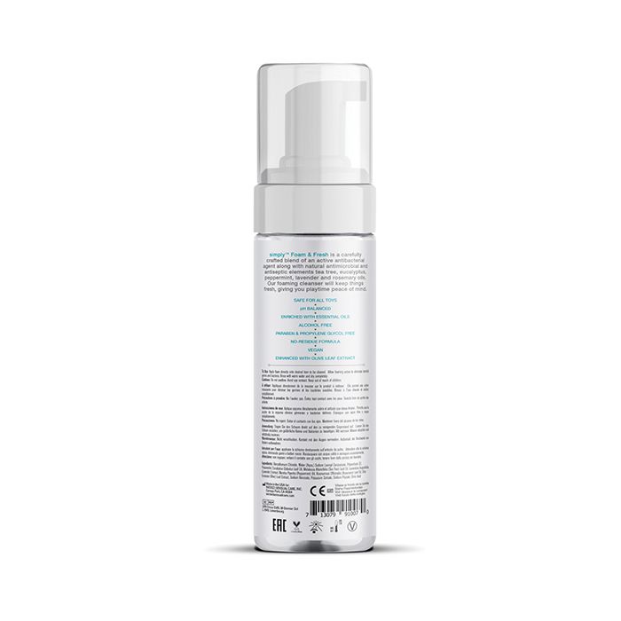 Limpiador de juguetes Wicked Sensual Care Simply Foam & Fresh - 7 oz