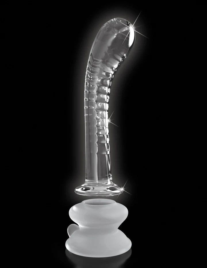 Pipedream Icicles no 88 with removable suction cup base attachment removed to show ease of use.