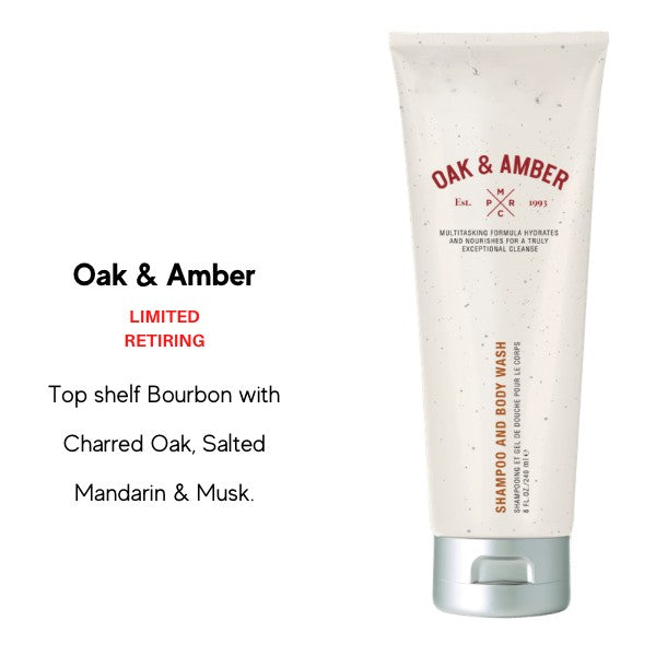 Shampoo & Body Wash - Oak & Amber - Last Call