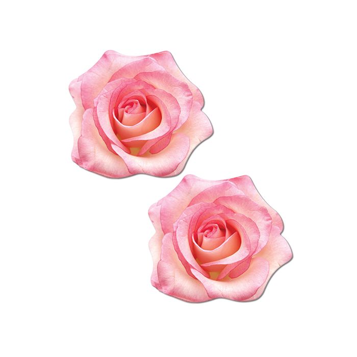 Rose: Glitter Velvet Blooming Rose Flower Nipple Pasties by Pastease