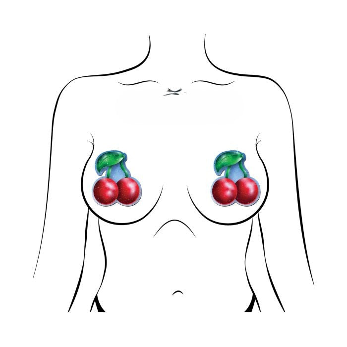 Pastease Cherry Velvet Glitter nipple pasties applicatoin instructions