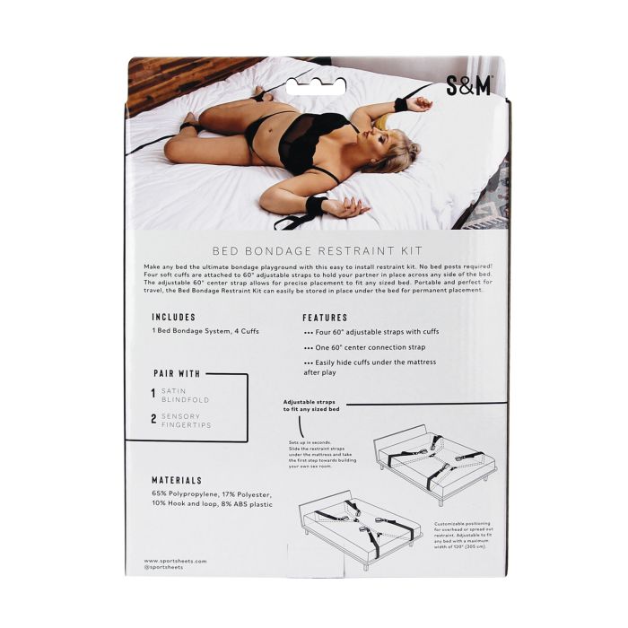 Sex & Mischief Bed Bondage Restraint Kit - Texas Love Shop