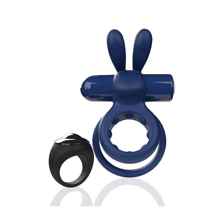 Screaming O Ohare Remote Controlled Vibrating Ring XL- Blue