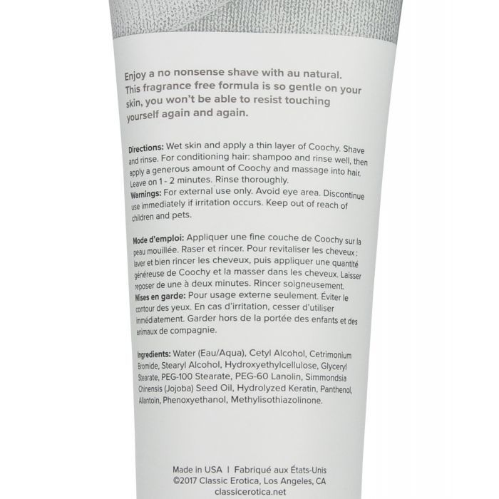 COOCHY Shave Cream - 7.2 oz Au Natural