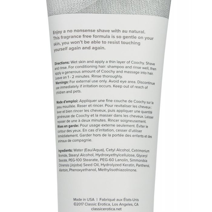 COOCHY Shave Cream - 12.5 oz Au Natural - Texas Love Shop