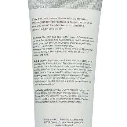COOCHY Shave Cream - 12.5 oz Au Natural - Texas Love Shop