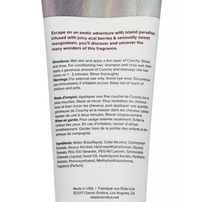 COOCHY Shave Cream - 3.4 oz Island Paradise - Texas Love Shop