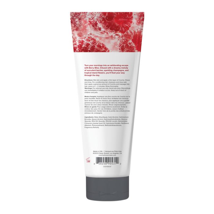 COOCHY Shave Cream - 7.2 oz Berry Bliss - Texas Love Shop