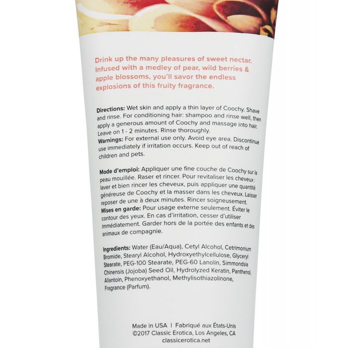 COOCHY Shave Cream - 7.2 oz Sweet Nectar - Texas Love Shop