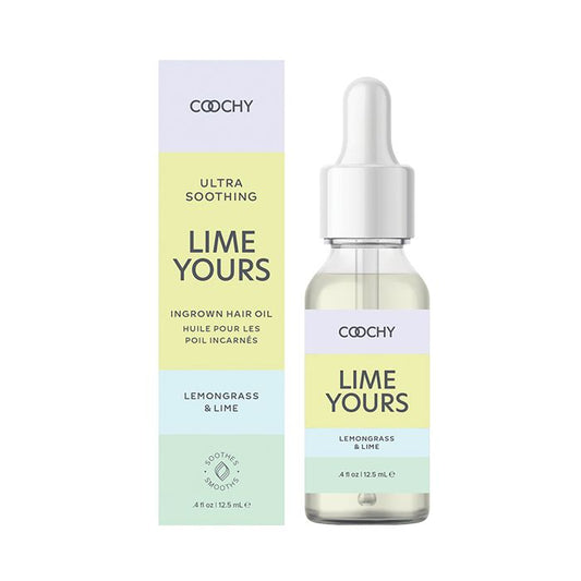 COOCHY Ultra Soothing Ingrown Hair Oil- Lime Yours - .5 oz Lemongrass Lime - Texas Love Shop