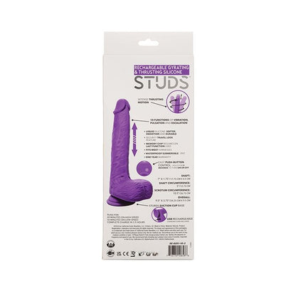 CalExotics Silicone Studs packaging with branding and product details on a white background