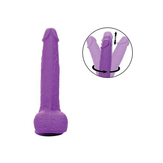 CalExotics Silicone Studs Purple toy with a detailed view of its design on a white background