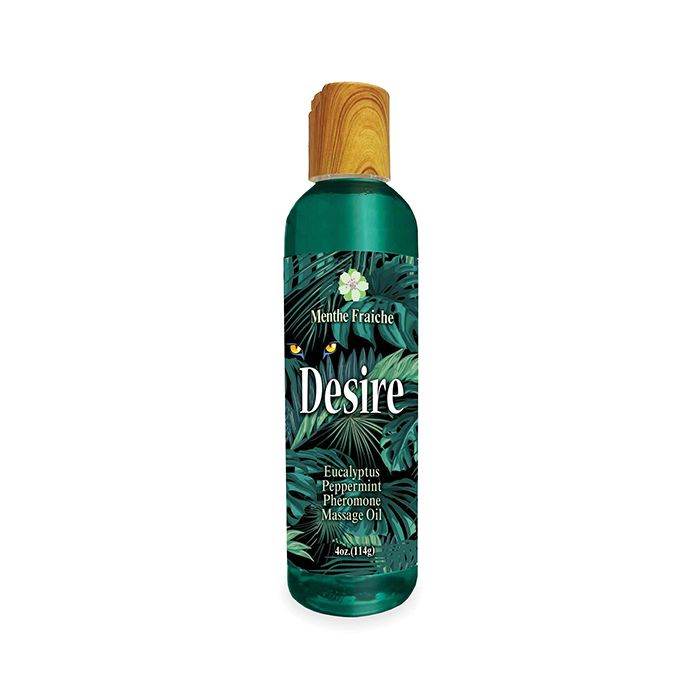 Desire Pheromone Massage Oil - 4 oz Eucalyptus Peppermint - Texas Love Shop