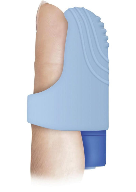 Evolved Fingerlicious Rechargeable Bullet Finger Vibrator on a finger