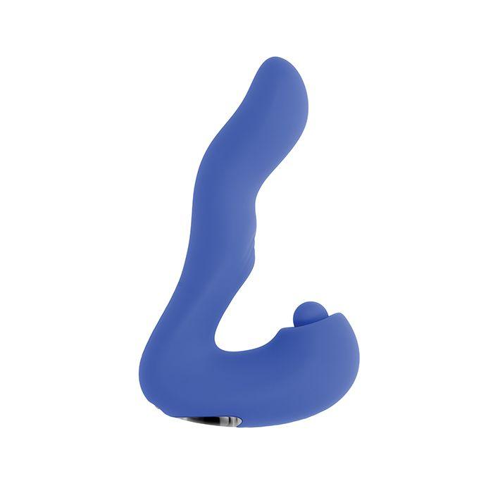 Evolved Novelties Tappity Tap Dual Action Vibrator, side view on white background
