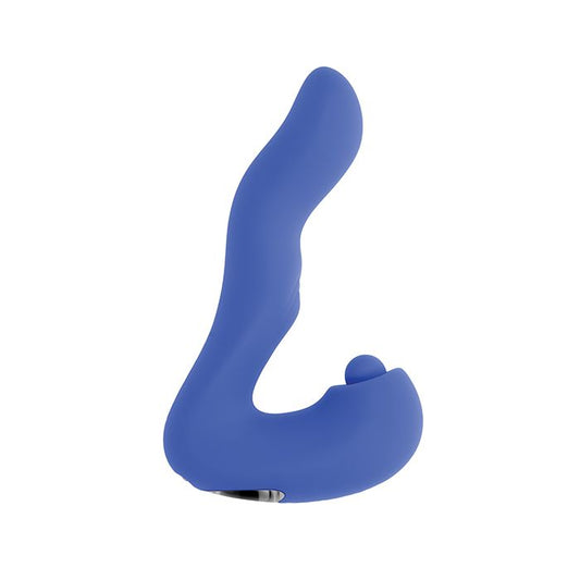 Evolved Novelties Tappity Tap Dual Action Vibrator, side view on white background