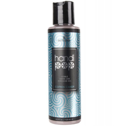 Handipop Hand Job Massage Gel - 4.2 oz Bottle Cotton Candy - Texas Love Shop