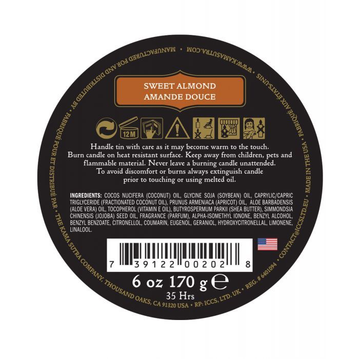 Kama Sutra Ignite Massage Soy Candle - Sweet Almond - Texas Love Shop