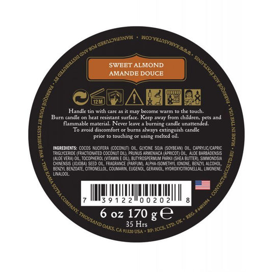 Kama Sutra Ignite Massage Soy Candle - Sweet Almond - Texas Love Shop