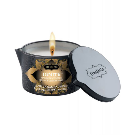 Kama Sutra Ignite Massage Soy Candle - Vanilla Sandalwood - Texas Love Shop