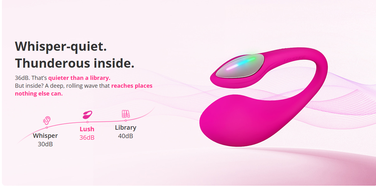 Lovense Lush 4 quiet app-controlled vibrator more quiet than a library.