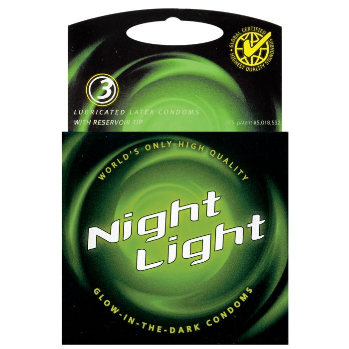 Night Light Glow in the Dark Condom - Box of 3 - Texas Love Shop
