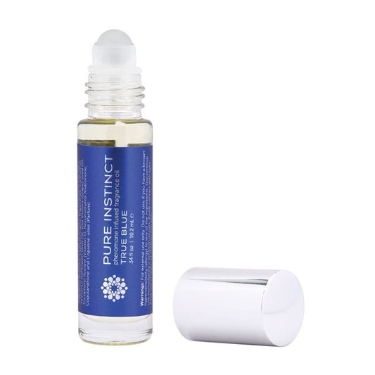 Pure Instinct/ Basic Instinct Pheromone Fragrance Oil Roll On True Blue - 10.2 ml - Texas Love Shop