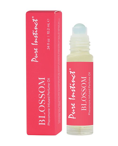Pure Instinct Pheromone Perfume Oil Roll On Blossom Cap off - 10.2 ml - Texas Love Shop