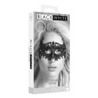 Shots Ouch Black & White Lace Eye Mask - Royal Black