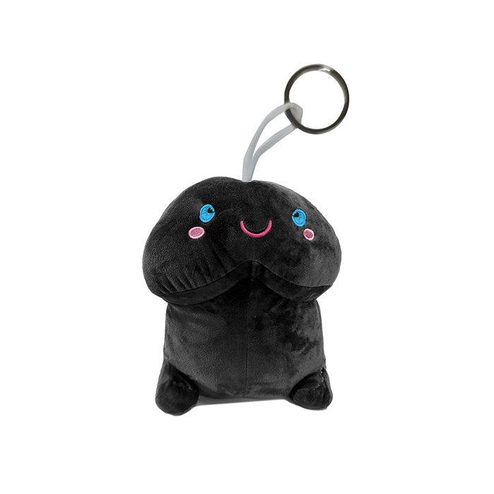 Shots Short Plushie Keychain- Black  4" / 10 cm - Texas Love Shop