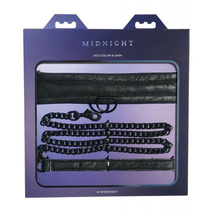 Sincerely Lace Collar & Leash - Black - Texas Love Shop