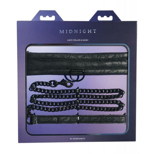 Sincerely Lace Collar & Leash - Black - Texas Love Shop