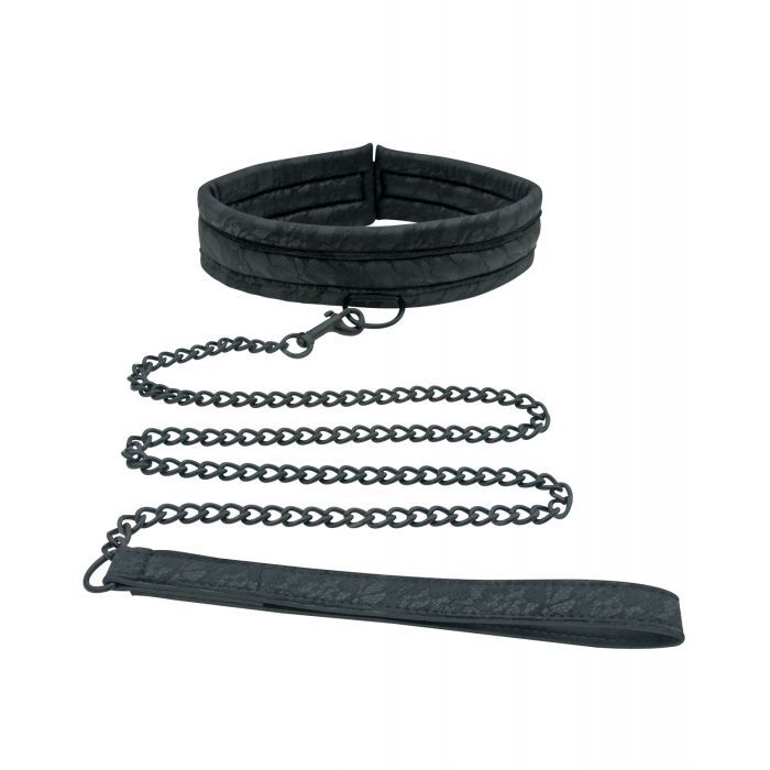 Sincerely Lace Collar & Leash - Black - Texas Love Shop