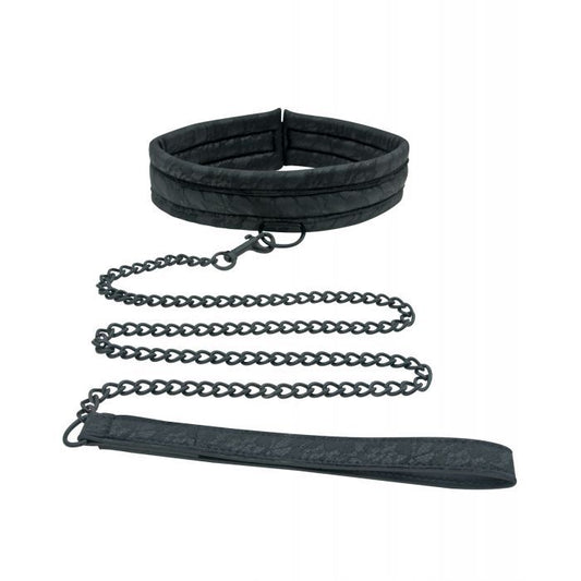 Sincerely Lace Collar & Leash - Black - Texas Love Shop
