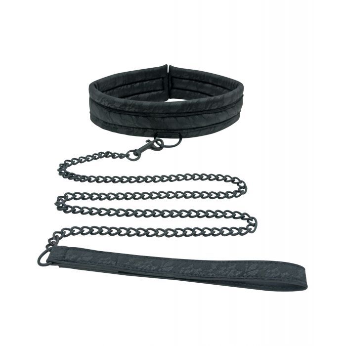 Sincerely Lace Collar & Leash - Black