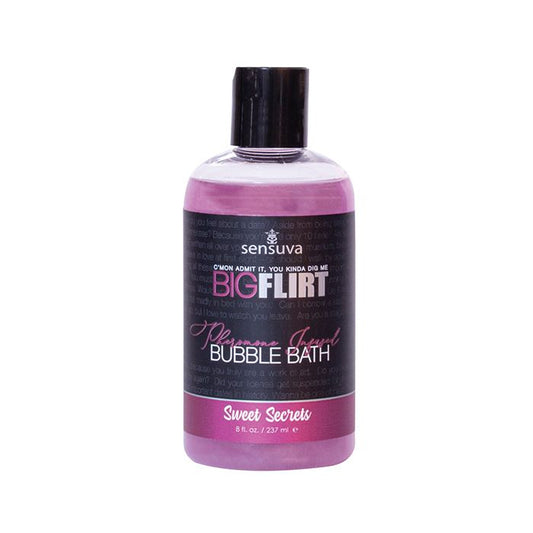 Sensuva Big Flirt Pheromone Bubble Bath - 8 oz Sweet Secrets - Texas Love Shop