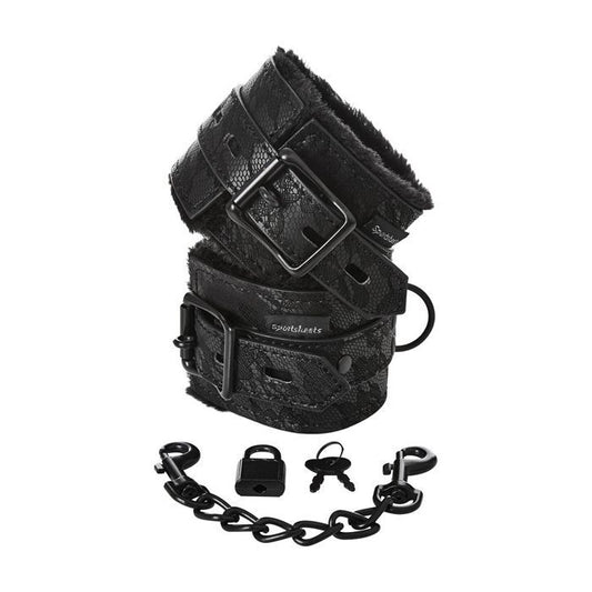 Sincerely Lace Fur Lined Handcuffs - Texas Love Shop