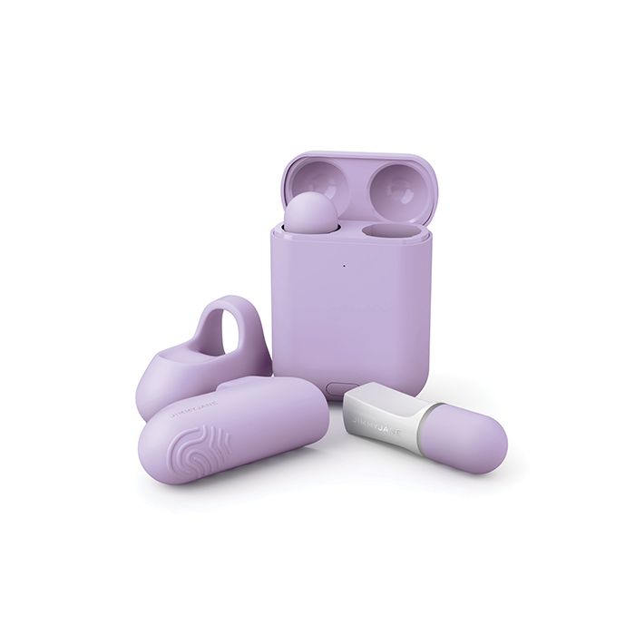  JIMMYJANE® Hello Touch® Pro Rechargeable Finger Vibrators showing all that is included.