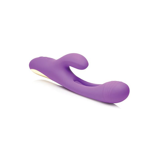 Tri-Flick Flicking Rabbit Vibrator - Purple - Texas Love Shop