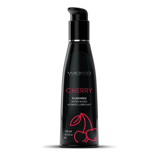 Wicked Sensual Care Aqua Water Based Lubricant - 4 oz Cherry - Texas Love Shop