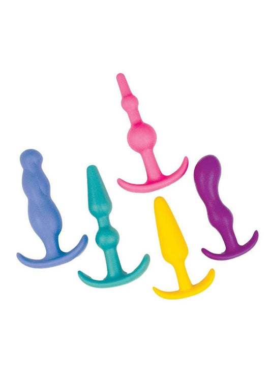 Anal Lovers Kit Silicone Anal Plugs - Multicolor by Nasstoys