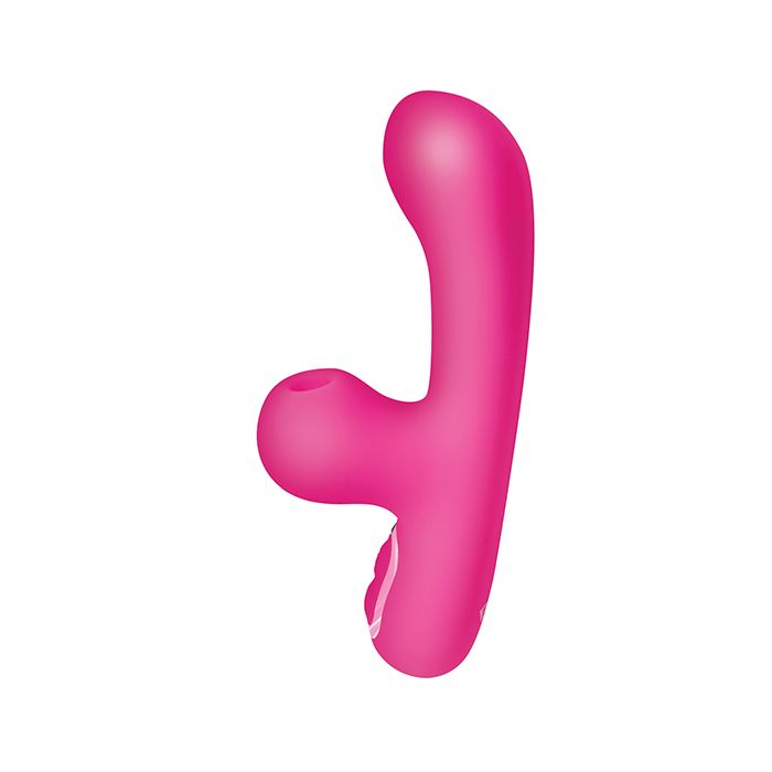 10X Mini G-Spot Rabbit Vibrator w/Suction - Pink