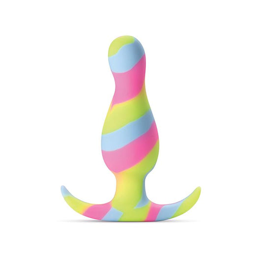 Blush-Avant-Kaleido-silicone-plug-lime-swirl