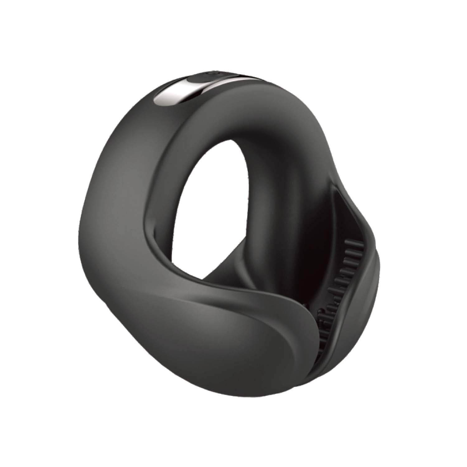 Black Nasstoys Cockpower Scrotum Hugger Penis Vibrator on a white background