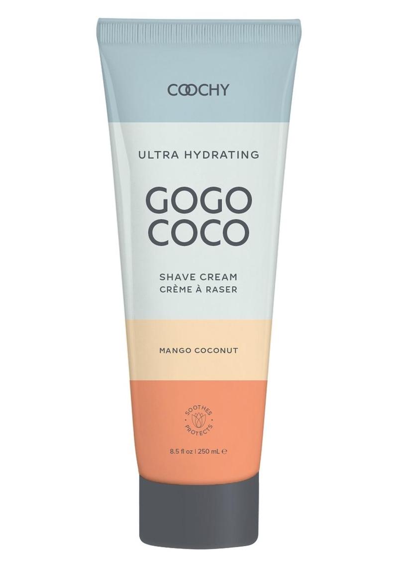Goochy Gogo Coco shave cream tube on a white background